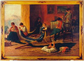 A Pátria | Pedro Bruno, 1919.  Pintura óleo sobre tela, 1,90 x 2,78 m (com moldura).