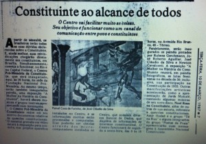 Jornal do Brasil, 10 de março, 1987.